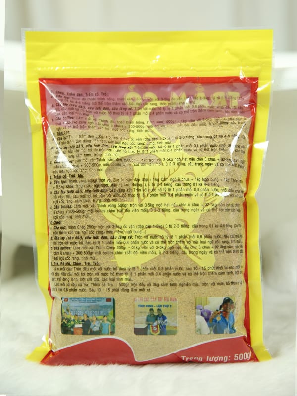 Thính vàng (500g) - Mồi câu cá Hùng Vương 1