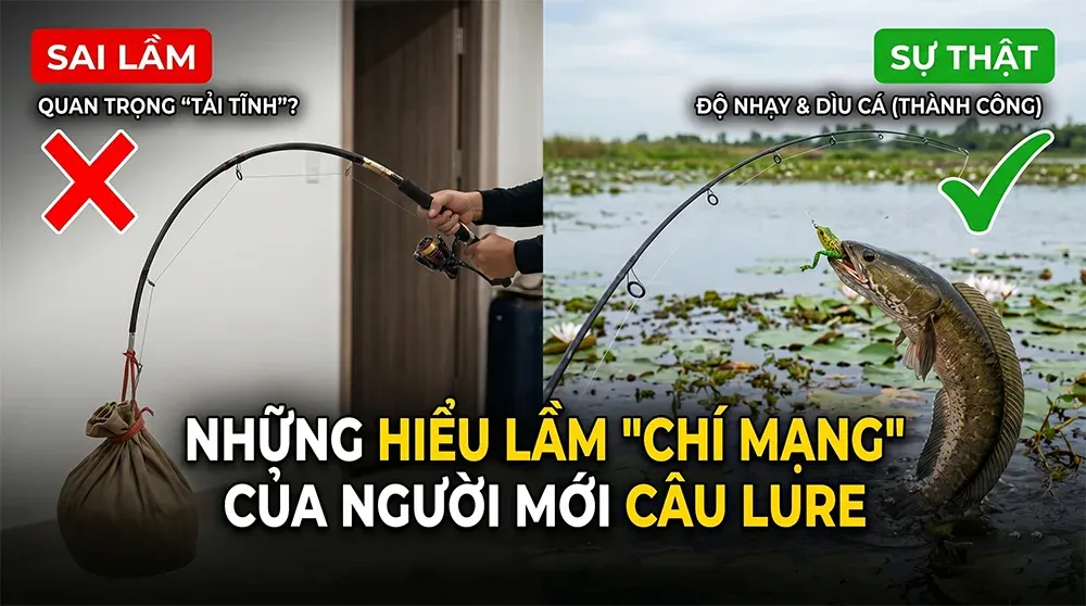 Những Hiểu Lầm Kinh Điển Của Người Mới Câu Lure